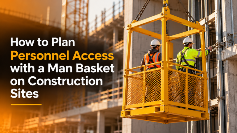 How to Plan Personnel Access with a Man Basket on Construction Sites
